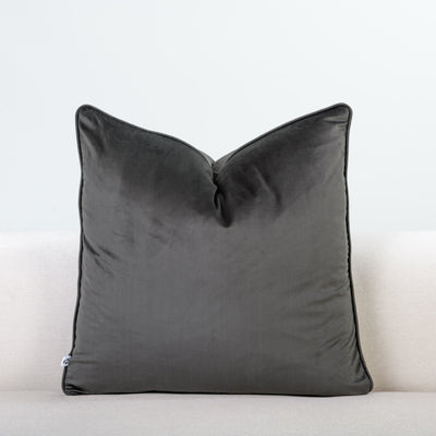 600 x 600 Graphite DIYgirls Velvet Scatter Cushion Cover - DIYGIRLS