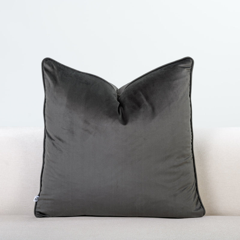 600 x 600 Graphite DIYgirls Velvet Scatter Cushion Cover - DIYGIRLS