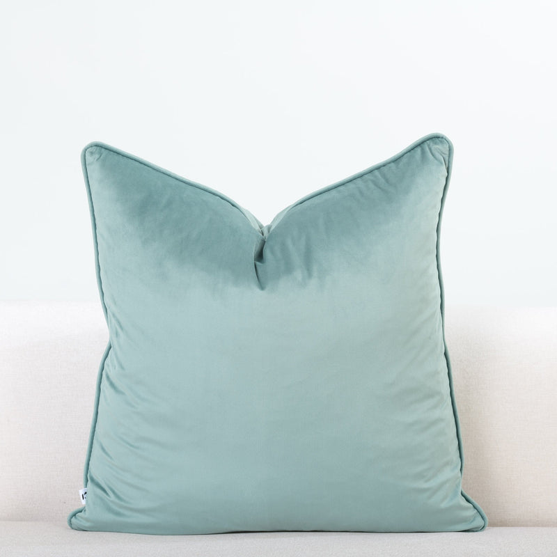 600 x 600 Mint Green Velvet Scatter Cushion Cover - DIYGIRLS