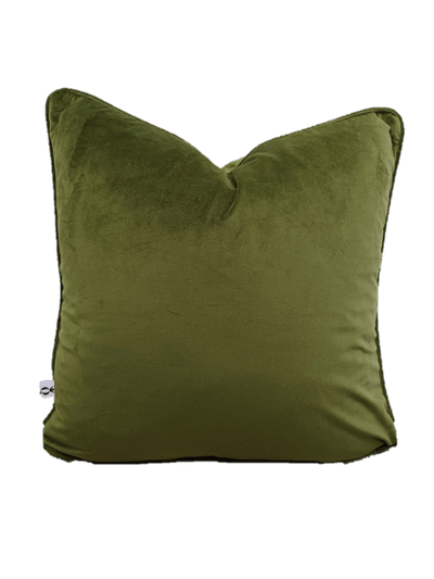 600 x 600 Olive Green Velvet Scatter Cushion Cover - DIYGIRLS