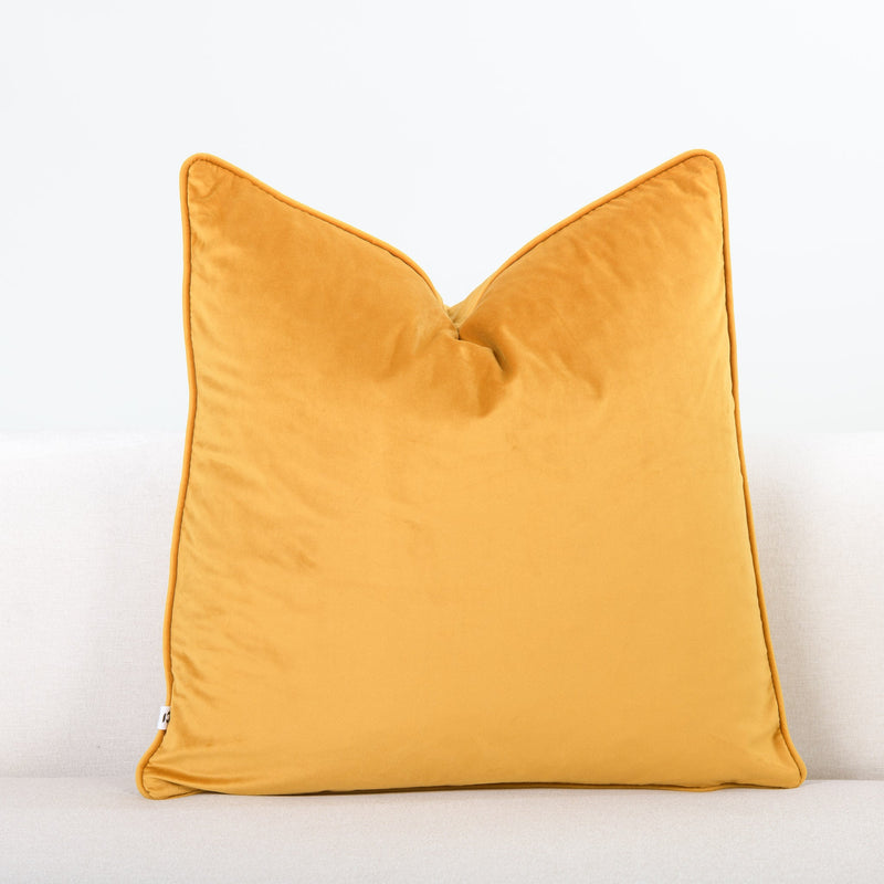 600 x 600 Tumeric DIYgirls Velvet Scatter Cushion Cover - DIYGIRLS