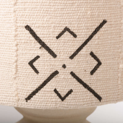 African Mudcloth Drum Shade