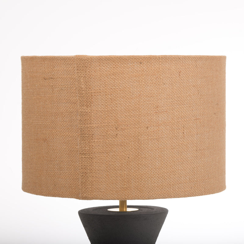 Hessian Drum Shade in Natural