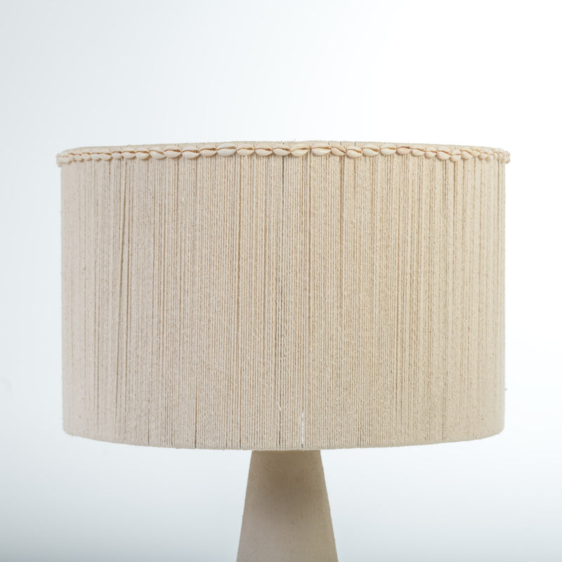 Cotton Twine Drum Shade (with Shells)