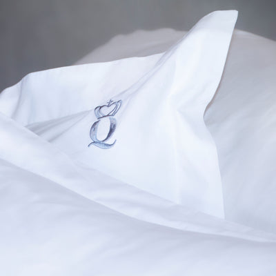 White Standard Personalised Pillowcases - 500Tc Cotton Sateen