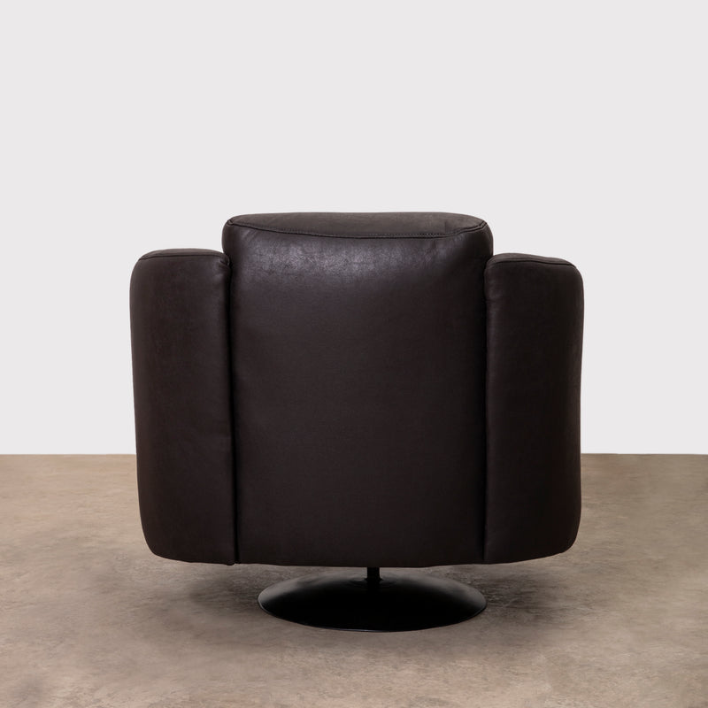 Javan Faux Leather Swivel Chair