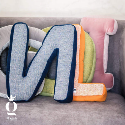 Alphabet Letter Cushions - DIYGIRLS