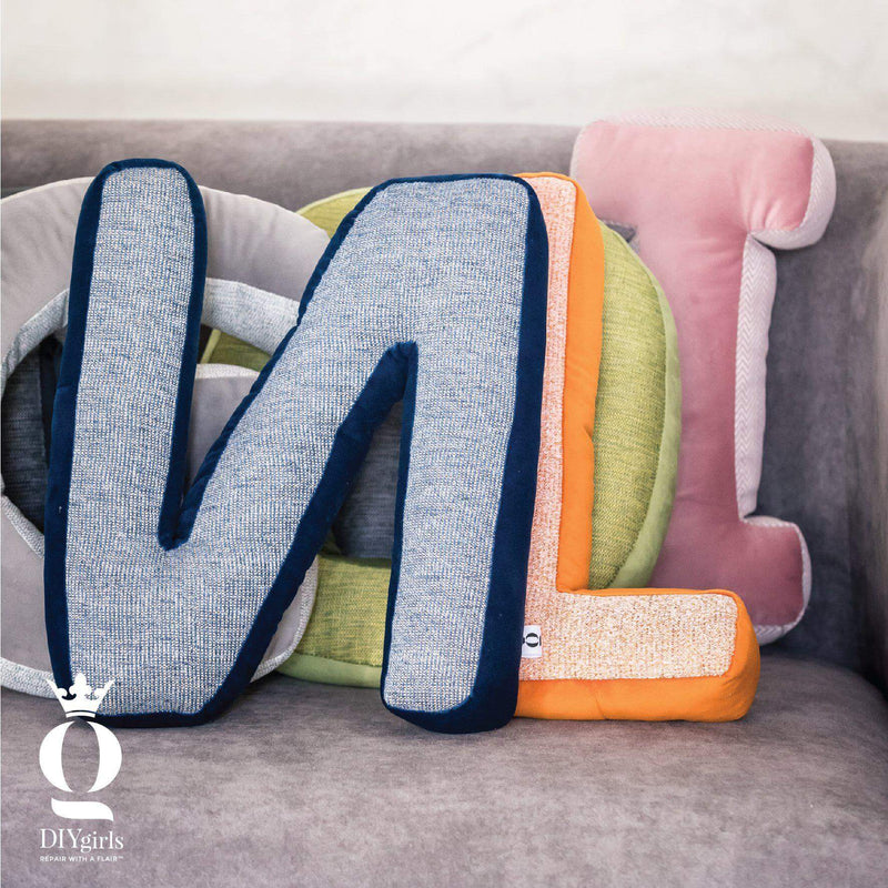 Alphabet Letter Cushions - DIYGIRLS