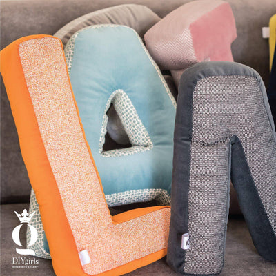 Alphabet Letter Cushions - DIYGIRLS