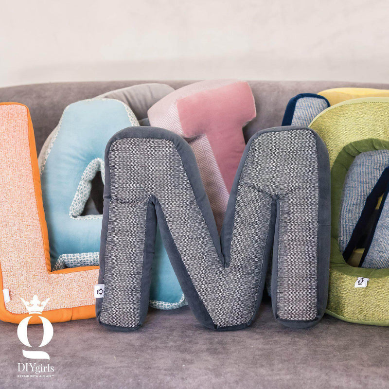 Alphabet Letter Cushions - DIYGIRLS