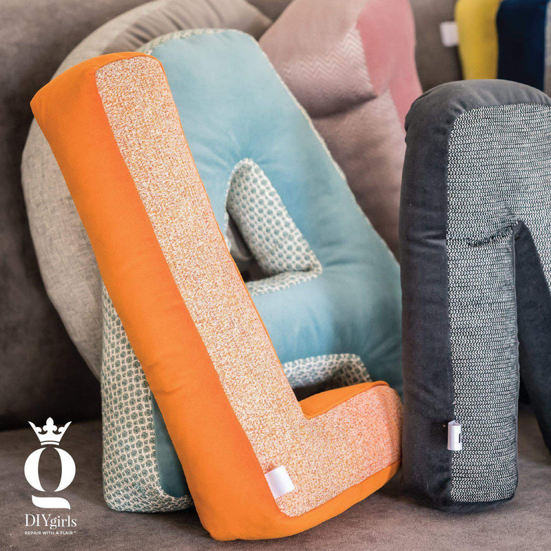 Alphabet Letter Cushions - DIYGIRLS