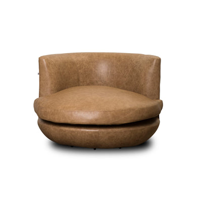 Burak Leather Swivel Chair - DIYGIRLS