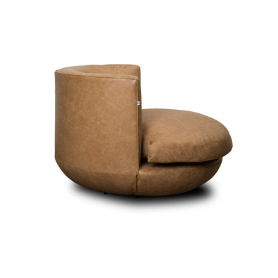 Burak Leather Swivel Chair - DIYGIRLS