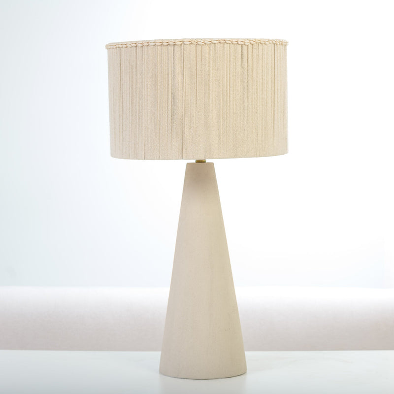 Cone Table Lamp in Bisque White - DIYGIRLS