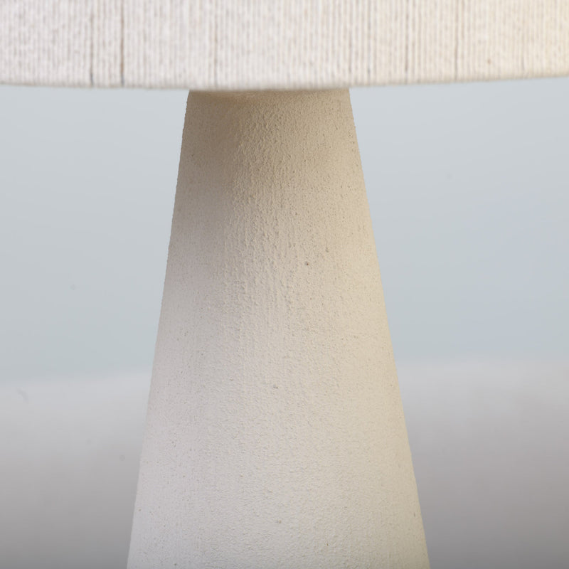 Cone Table Lamp in Bisque White - DIYGIRLS