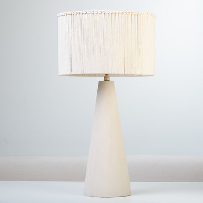 Cone Table Lamp in Bisque White - DIYGIRLS