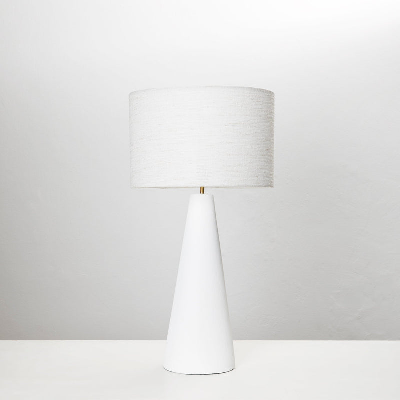 Cone Table Lamp in Snow White - DIYGIRLS