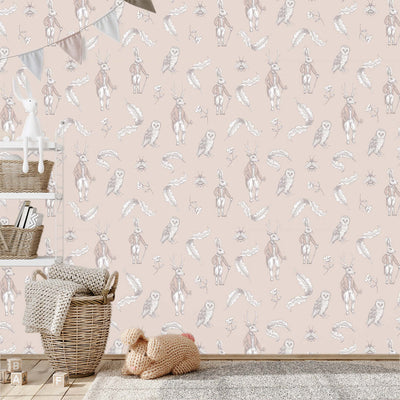 Feathered Hare Wallpaper - DIYGIRLS