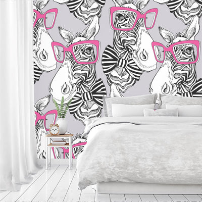 Funky Zebra Wallpaper - DIYGIRLS