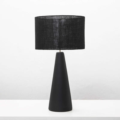 Hessian Drum Shade in Ebony (Large) - DIYGIRLS