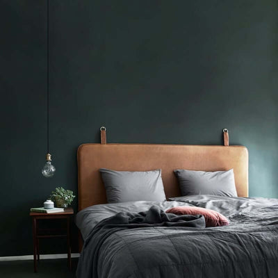 Hooked Headboard In Leather - DIYGIRLS