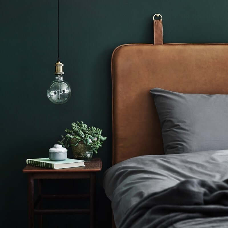 Hooked Headboard In Leather - DIYGIRLS