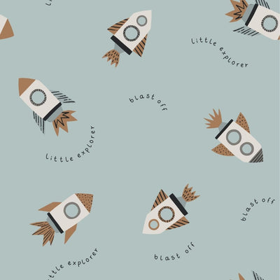 Little Explorer Blast Off Wallpaper - DIYGIRLS