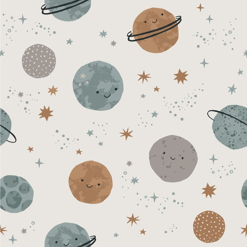 Little Explorer in Space Wallpaper - DIYGIRLS