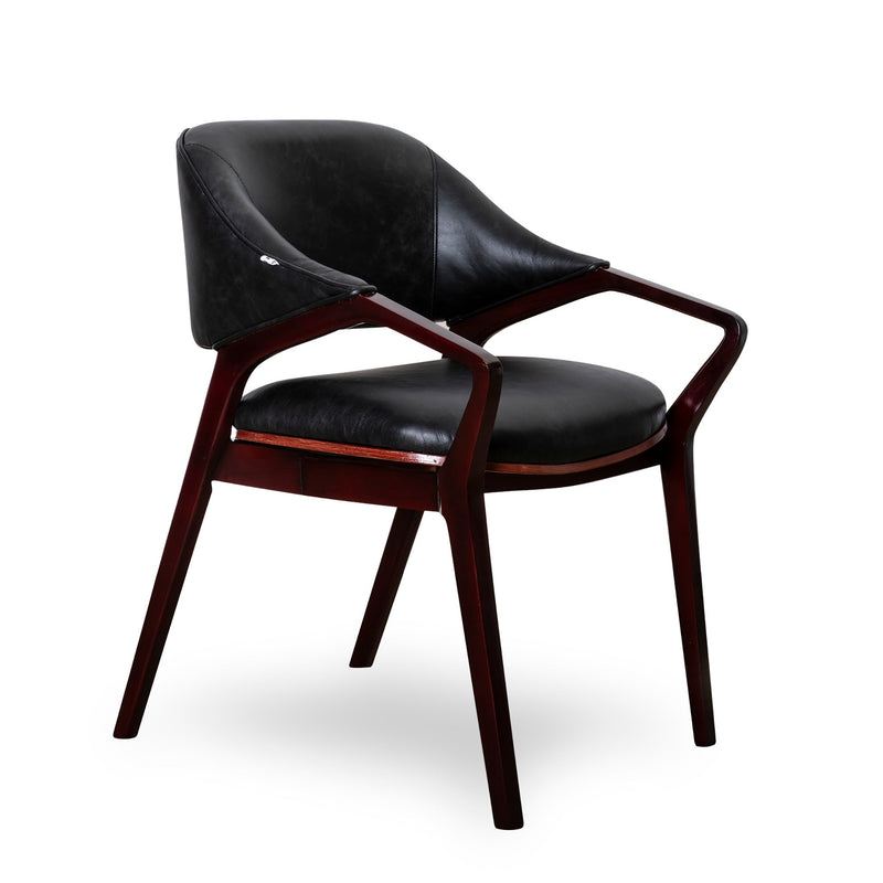 Noir Leather Chair - DIYGIRLS