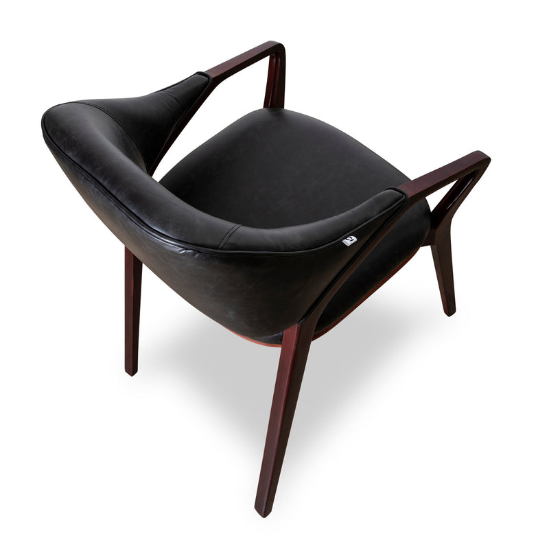 Noir Leather Chair - DIYGIRLS