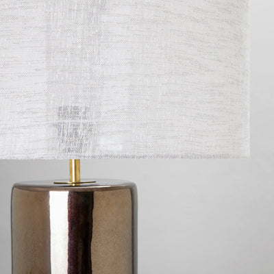 Pillar Table Lamp in Bisque White - DIYGIRLS