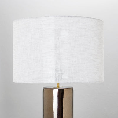 Pillar Table Lamp in Bisque White - DIYGIRLS