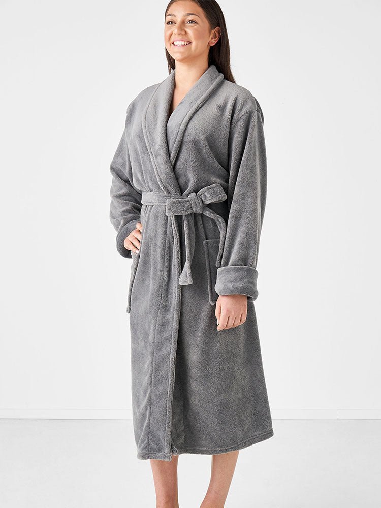 Plush Bath Robe in Castle Rock - DIYGIRLS