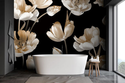 Vintage Tulips Wallpaper - DIYGIRLS