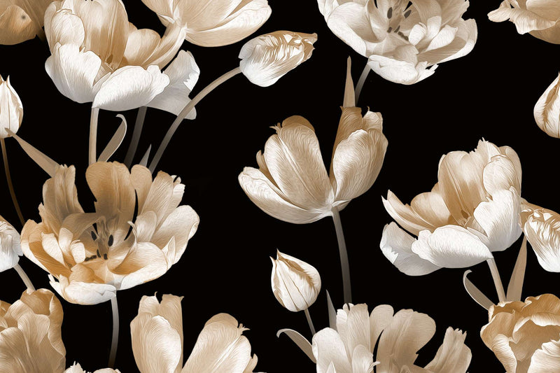 Vintage Tulips Wallpaper - DIYGIRLS