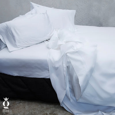 White 500TC Cotton Sateen Duvet - King - DIYGIRLS