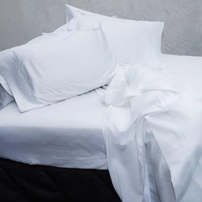 White King Fitted Sheet - 500Tc Cotton Sateen - DIYGIRLS