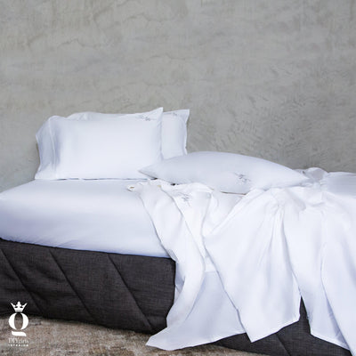 White King XL Duvet Cover - 500Tc Cotton Sateen - DIYGIRLS