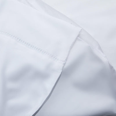 White Queen XL Fitted Sheet - 500Tc Cotton Sateen - DIYGIRLS