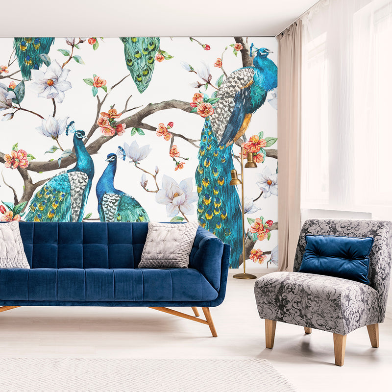 Royal Peacock Wallpaper