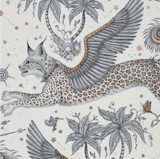 Emma J Shipley Lynx Wallpaper