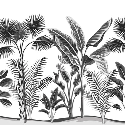 Monotone Palms Wallpaper