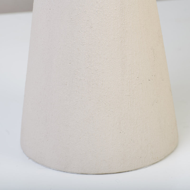 Cone Table Lamp in Bisque White