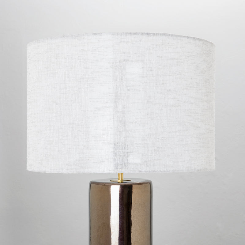 Pillar Table Lamp in Bisque White