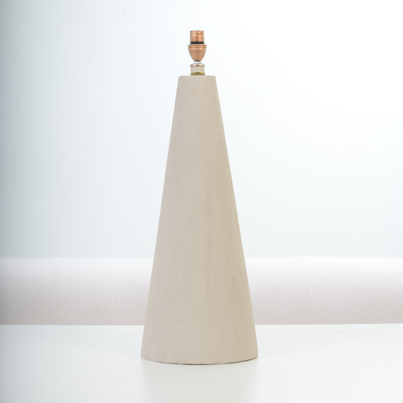 Cone Table Lamp in Bisque White