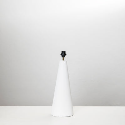 Cone Table Lamp in Snow White