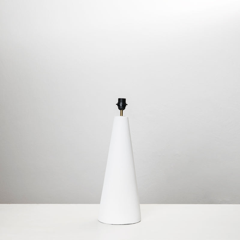 Cone Table Lamp in Snow White